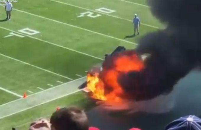 NFL: lo spettacolo del fuoco